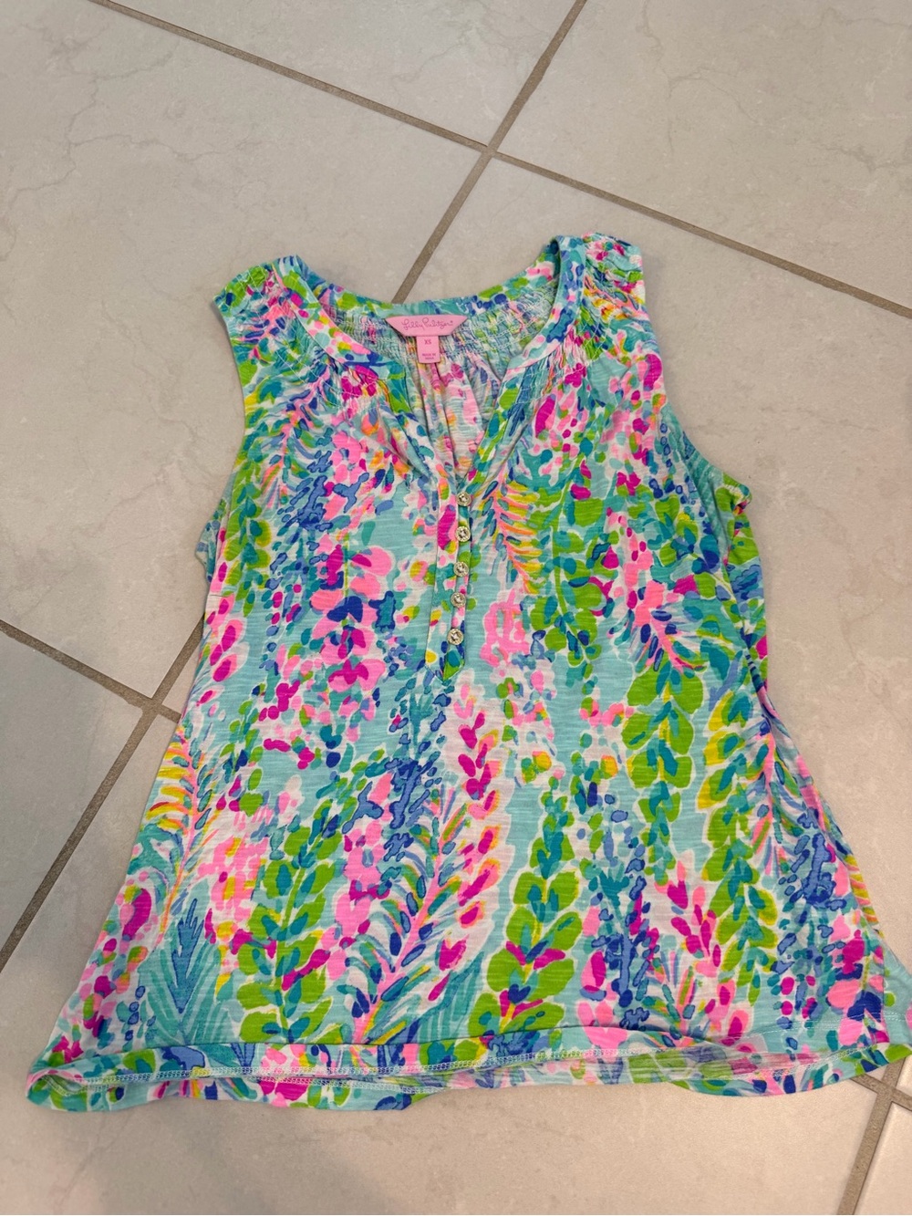 Lilly Pulitzer catch the wave tank top